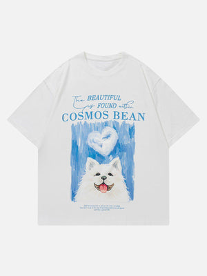 Sneakerland™ - Cute Samoyed Print Tee - tntwear1