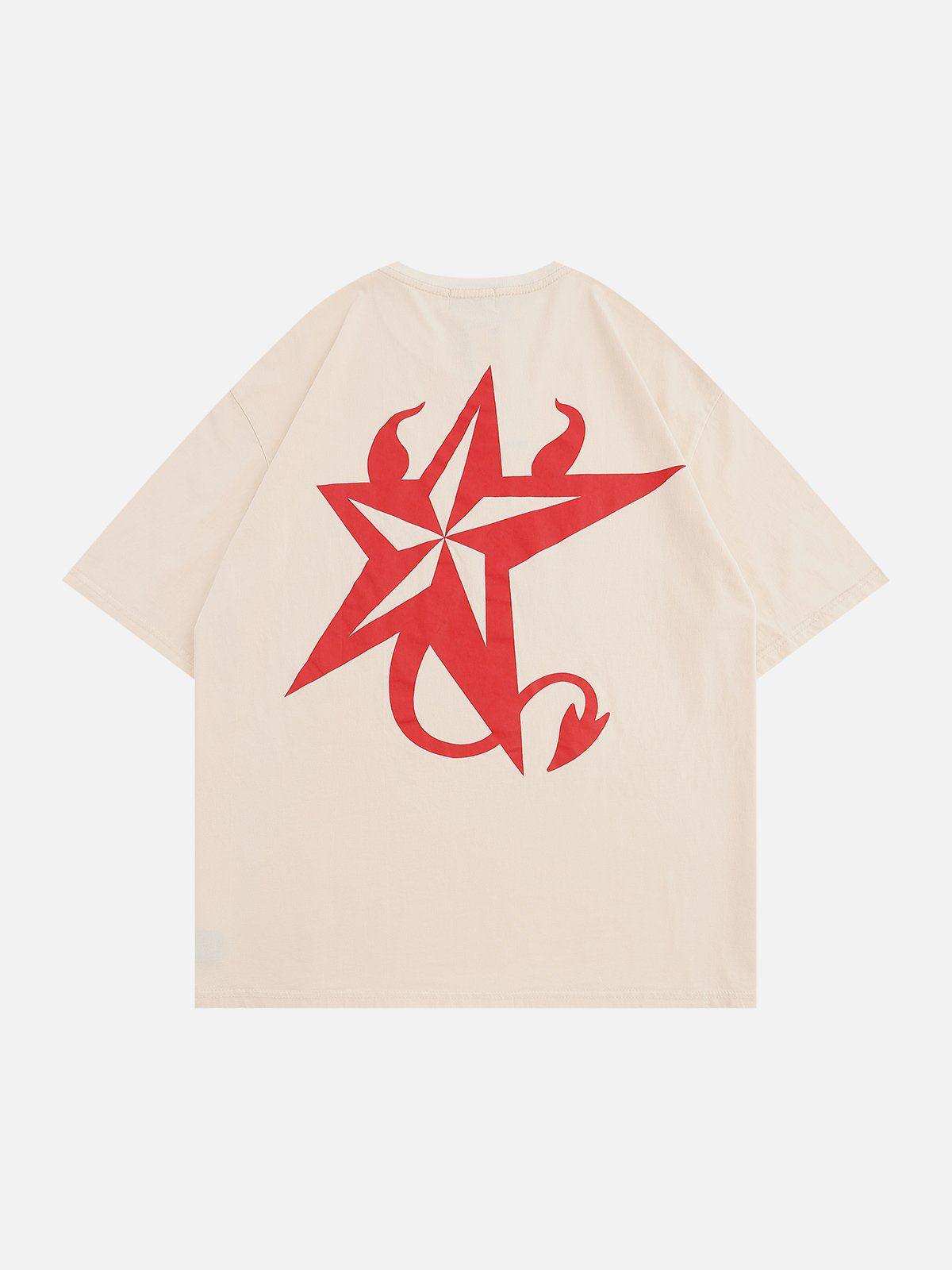 Sneakerland™ - Demon Star Print Tee - tntwear1