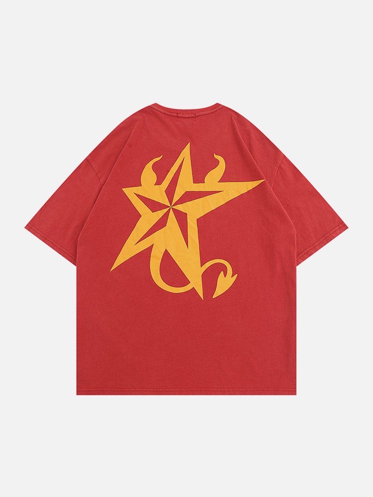 Sneakerland™ - Demon Star Print Tee - tntwear1