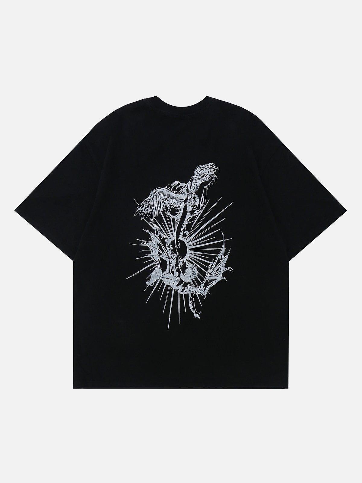 Sneakerland™ - Devil Angel Graphic Tee - tntwear1