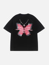 Sneakerland™ - Doodle Butterfly Print Tee - tntwear1