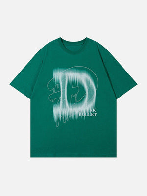 Sneakerland™ - Doodle Letter Graphic Tee - tntwear1