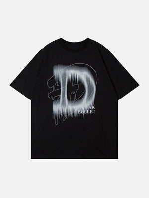 Sneakerland™ - Doodle Letter Graphic Tee - tntwear1