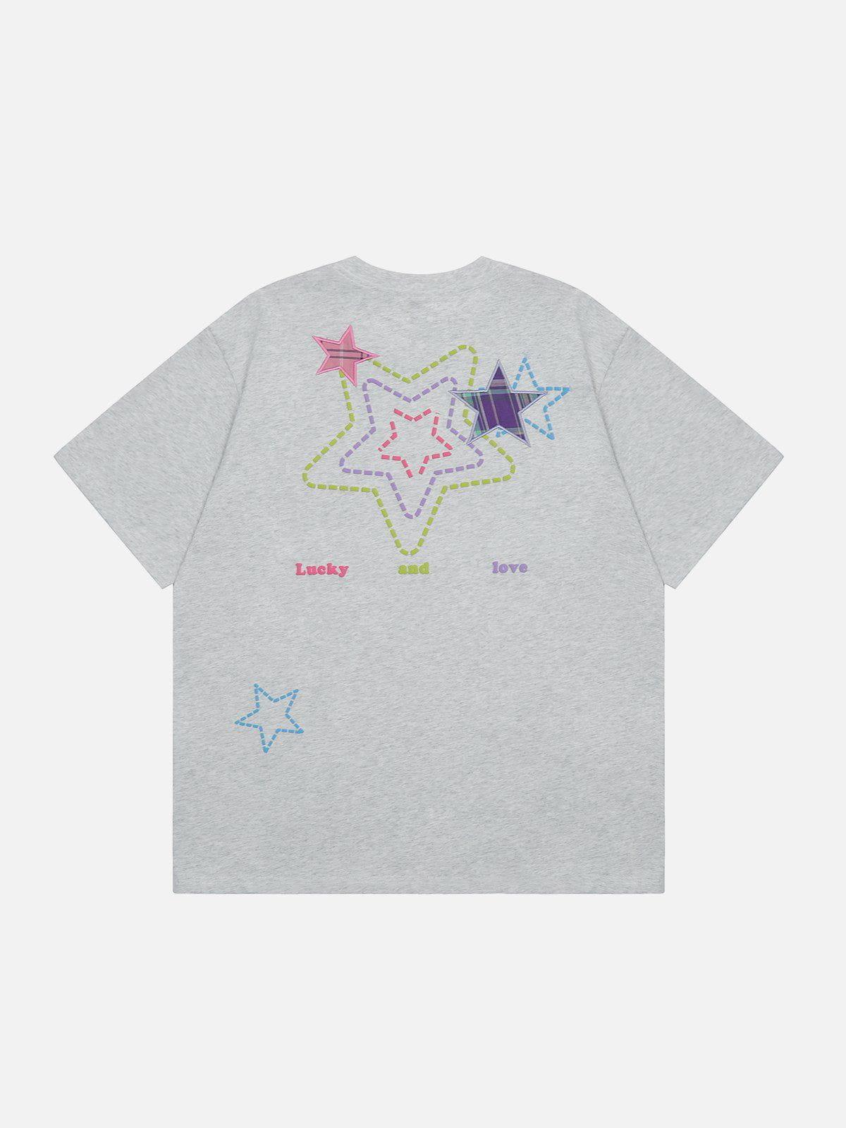 Sneakerland™ - Embroidered Foam Star Tee - tntwear1