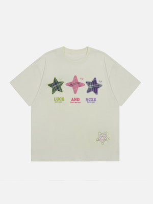 Sneakerland™ - Embroidered Foam Star Tee - tntwear1