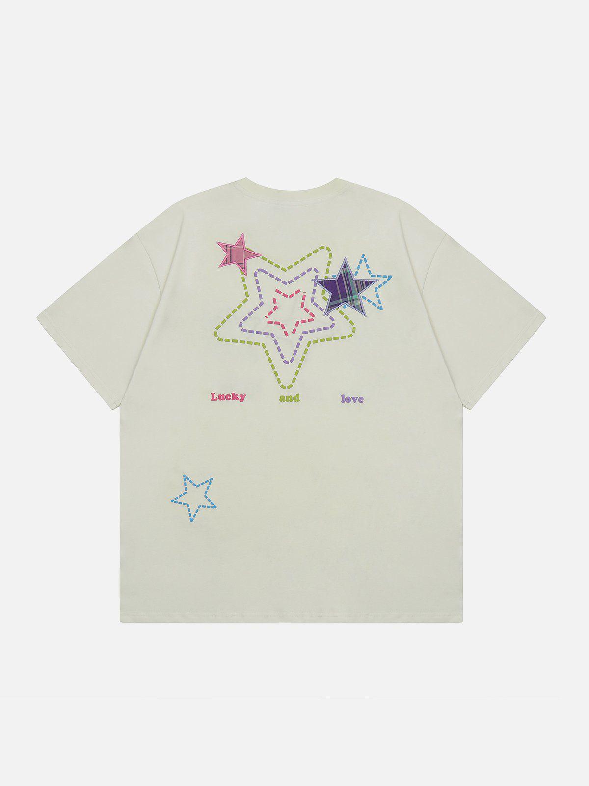 Sneakerland™ - Embroidered Foam Star Tee - tntwear1