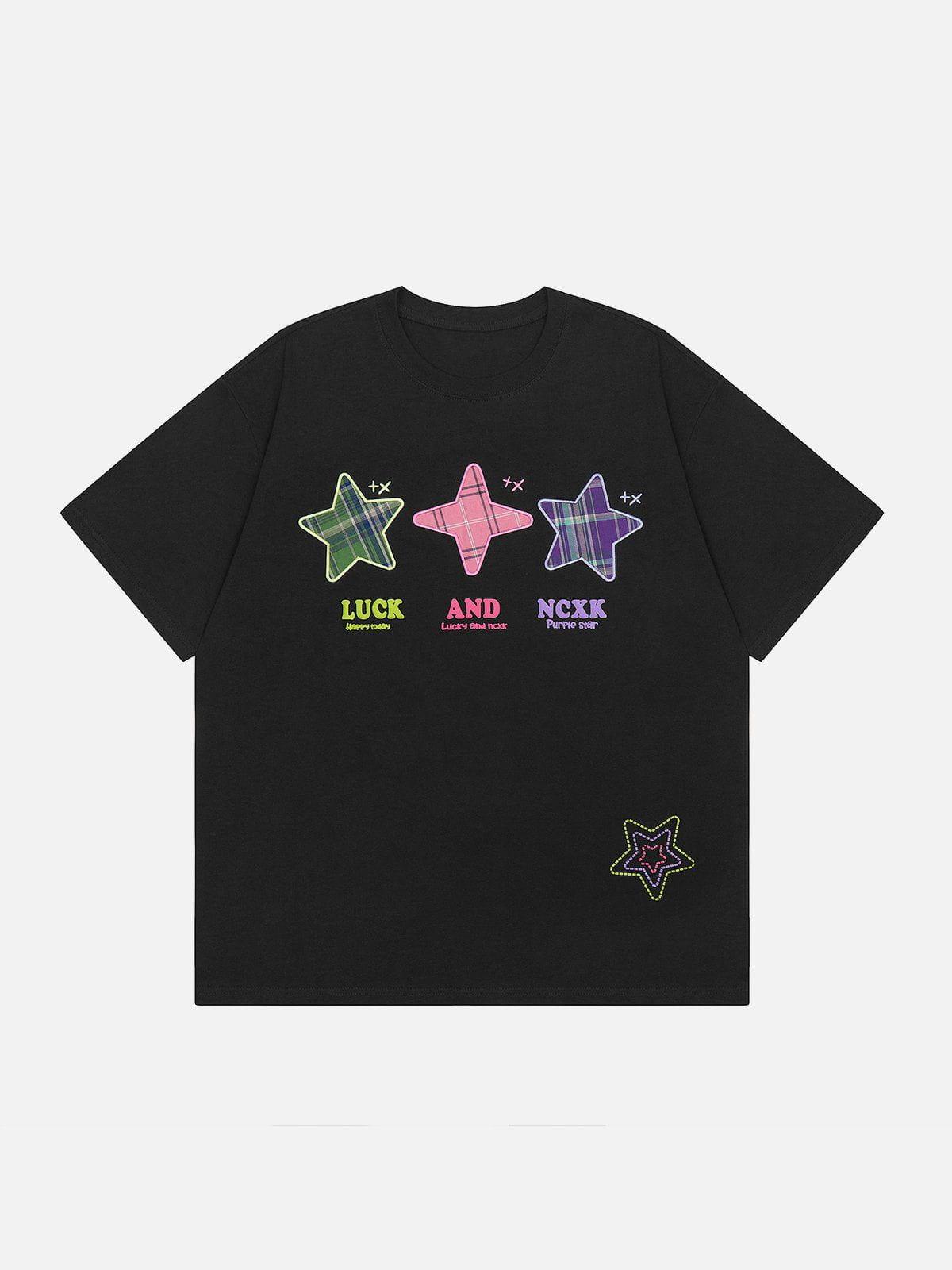 Sneakerland™ - Embroidered Foam Star Tee - tntwear1