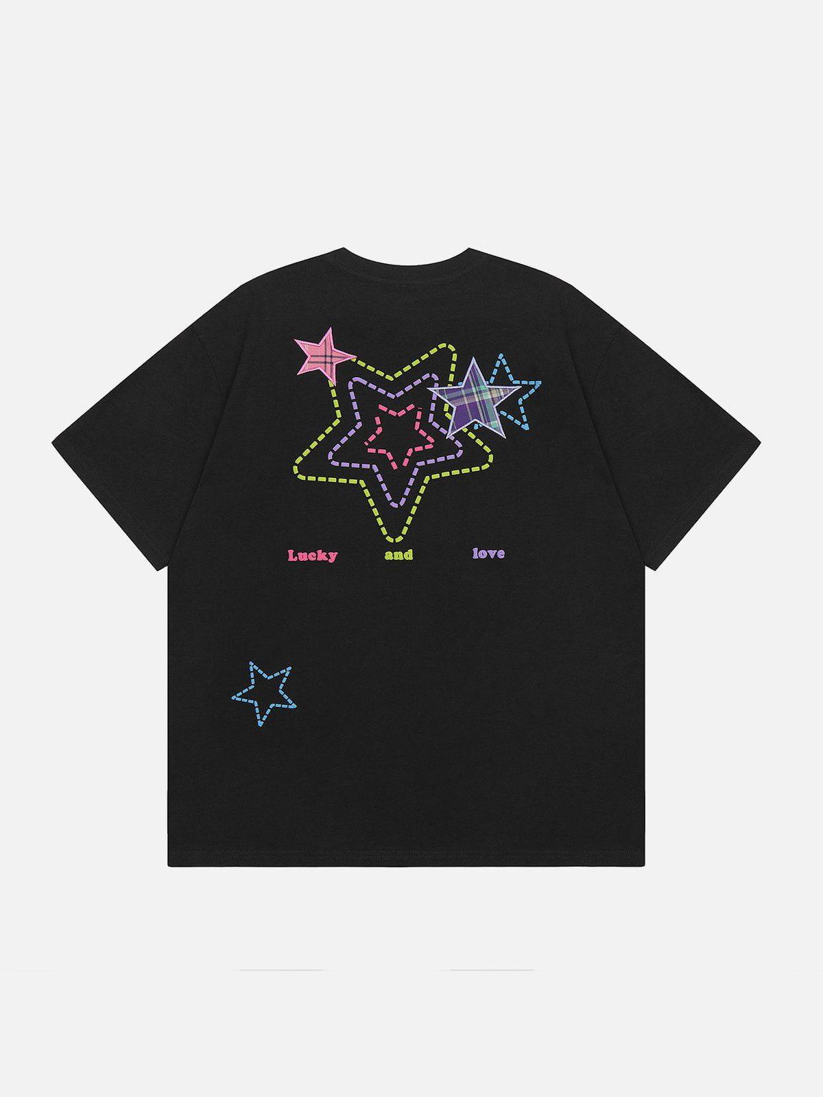 Sneakerland™ - Embroidered Foam Star Tee - tntwear1