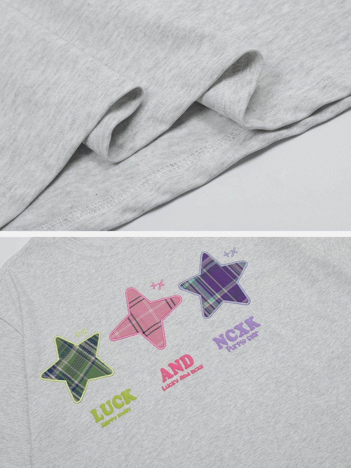 Sneakerland™ - Embroidered Foam Star Tee - tntwear1