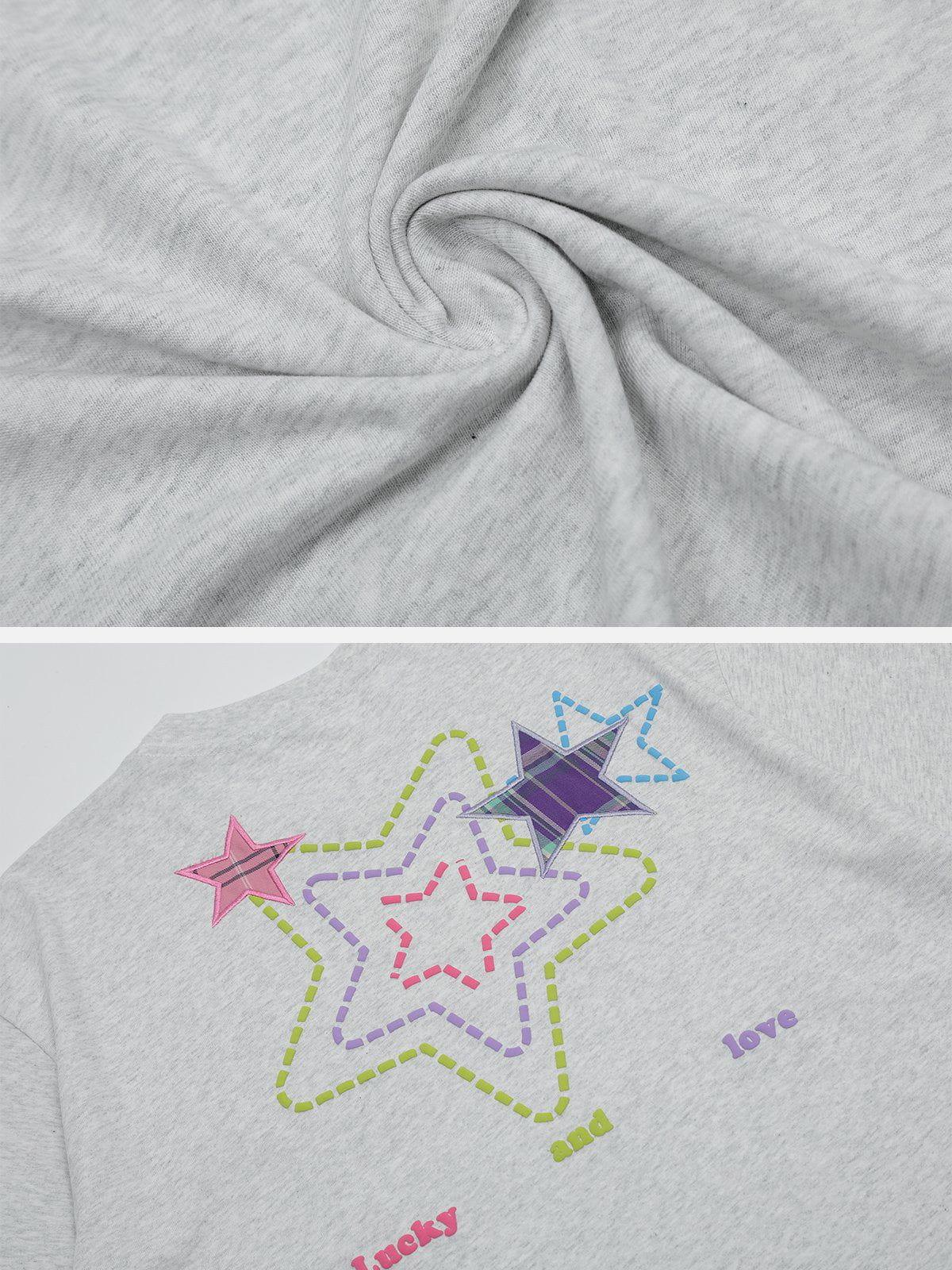 Sneakerland™ - Embroidered Foam Star Tee - tntwear1