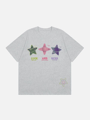 Sneakerland™ - Embroidered Foam Star Tee - tntwear1