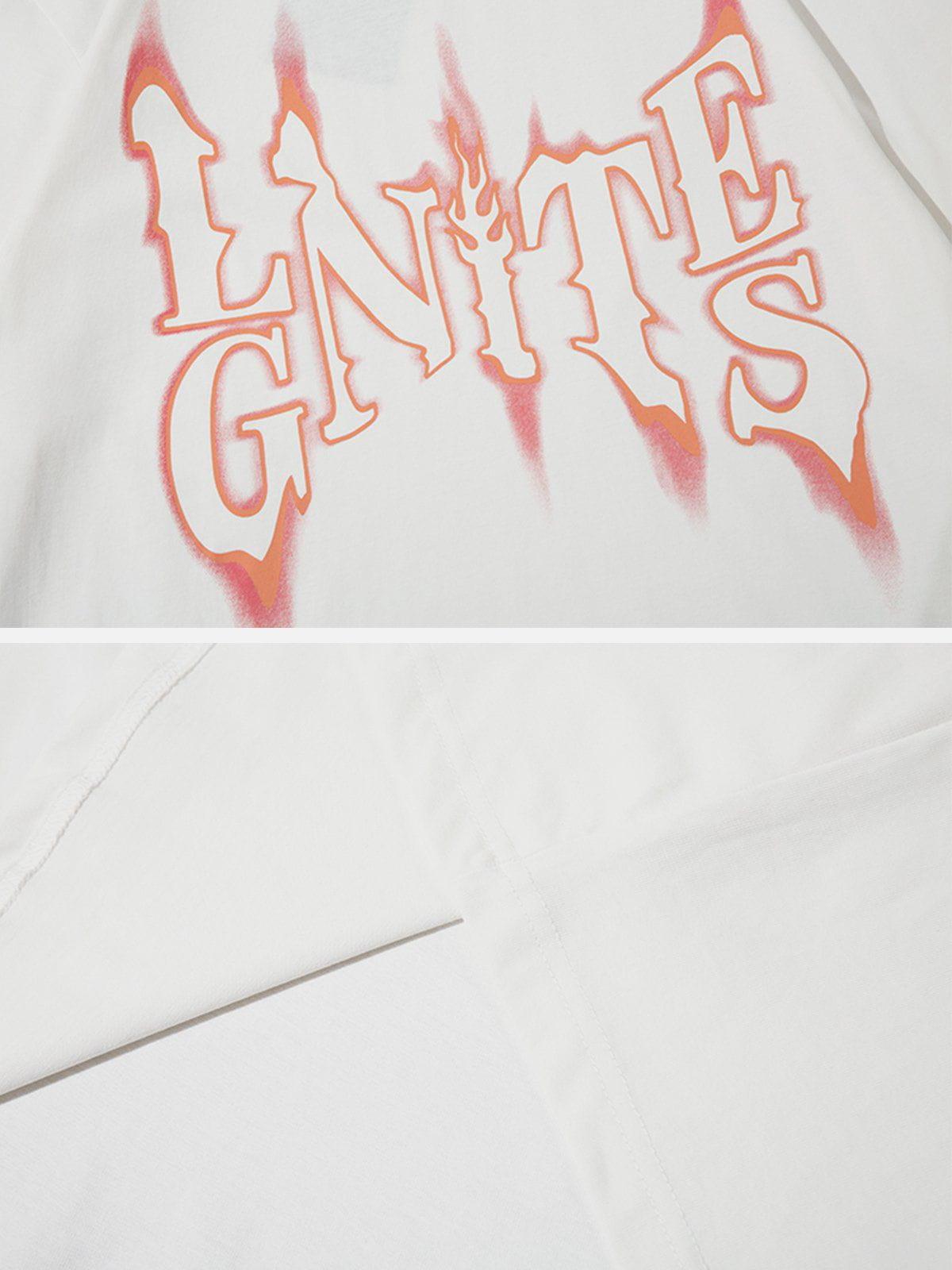 Sneakerland™ - Flame Font Print Tee - tntwear1