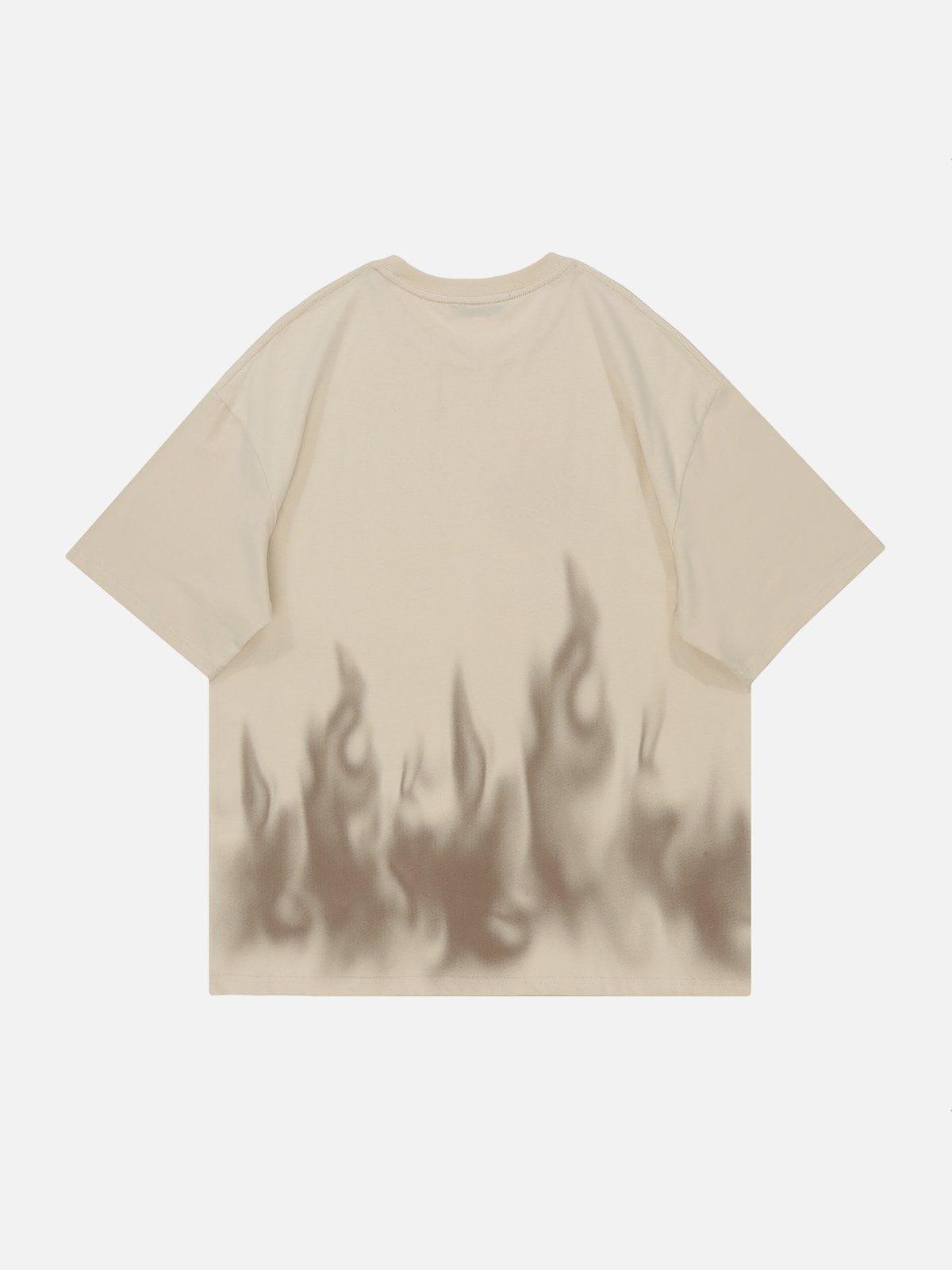 Sneakerland™ - Flame Gothic Leeter Graphic Tee - tntwear1