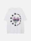 Sneakerland™ - Flame Letter Graphic Tee - tntwear1