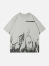 Sneakerland™ - Flame Print Cotton Tee - tntwear1