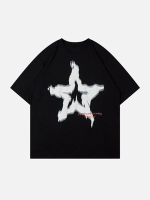 Sneakerland™ - Flame Star Print Tee - tntwear1