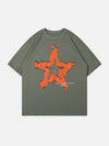 Sneakerland™ - Flame Star Print Tee - tntwear1