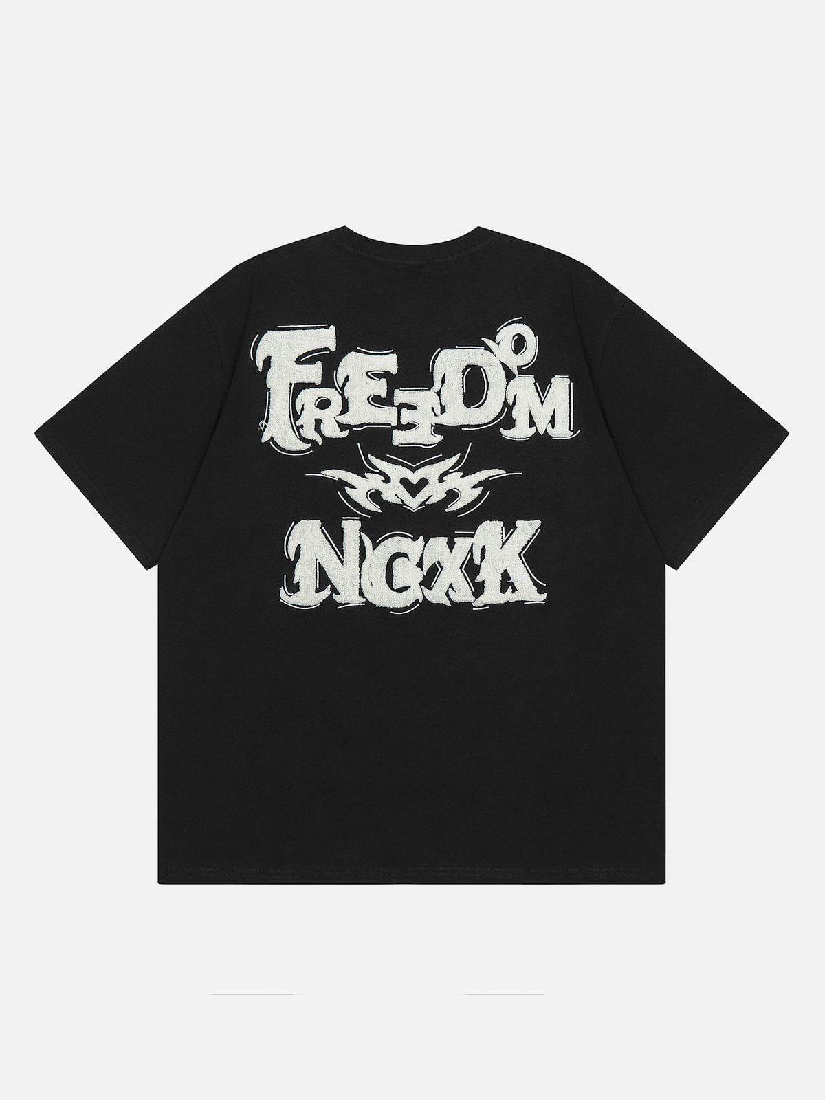 Sneakerland™ - Flock Letter Tee - tntwear1