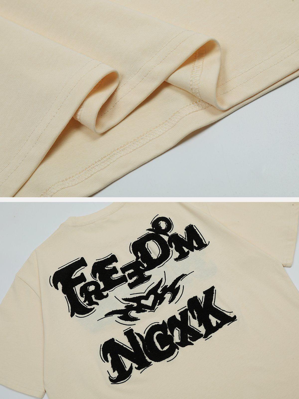 Sneakerland™ - Flock Letter Tee - tntwear1