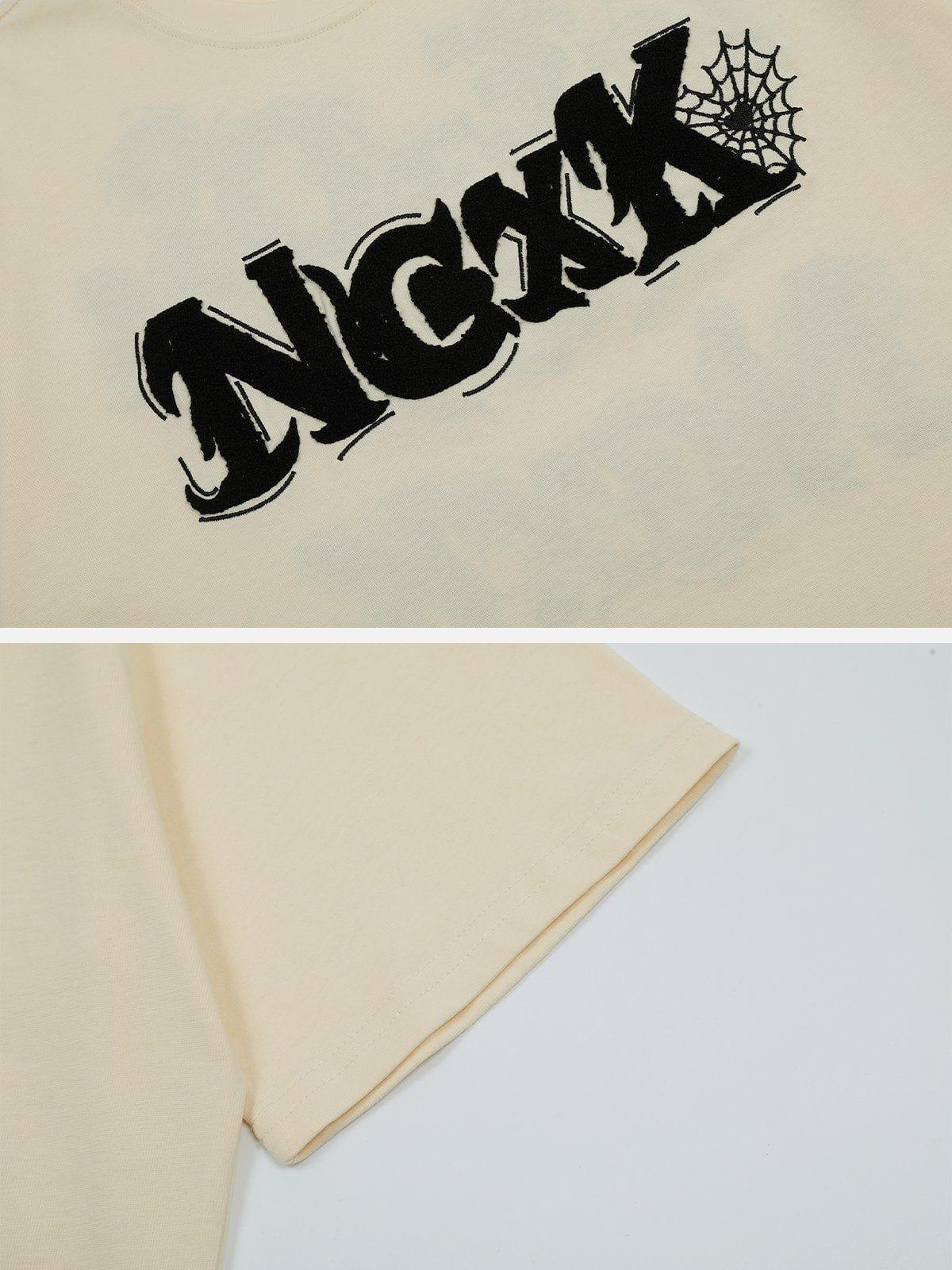 Sneakerland™ - Flock Letter Tee - tntwear1