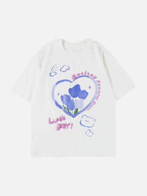 Sneakerland™ - Flower Bear Doodle Tee - tntwear1