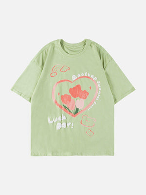 Sneakerland™ - Flower Bear Doodle Tee - tntwear1