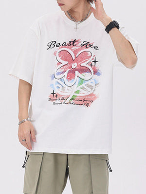 Sneakerland™ - Flower Embroidery Tee - tntwear1