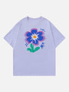 Sneakerland™ - Flower Foam Embroidery Tee - tntwear1