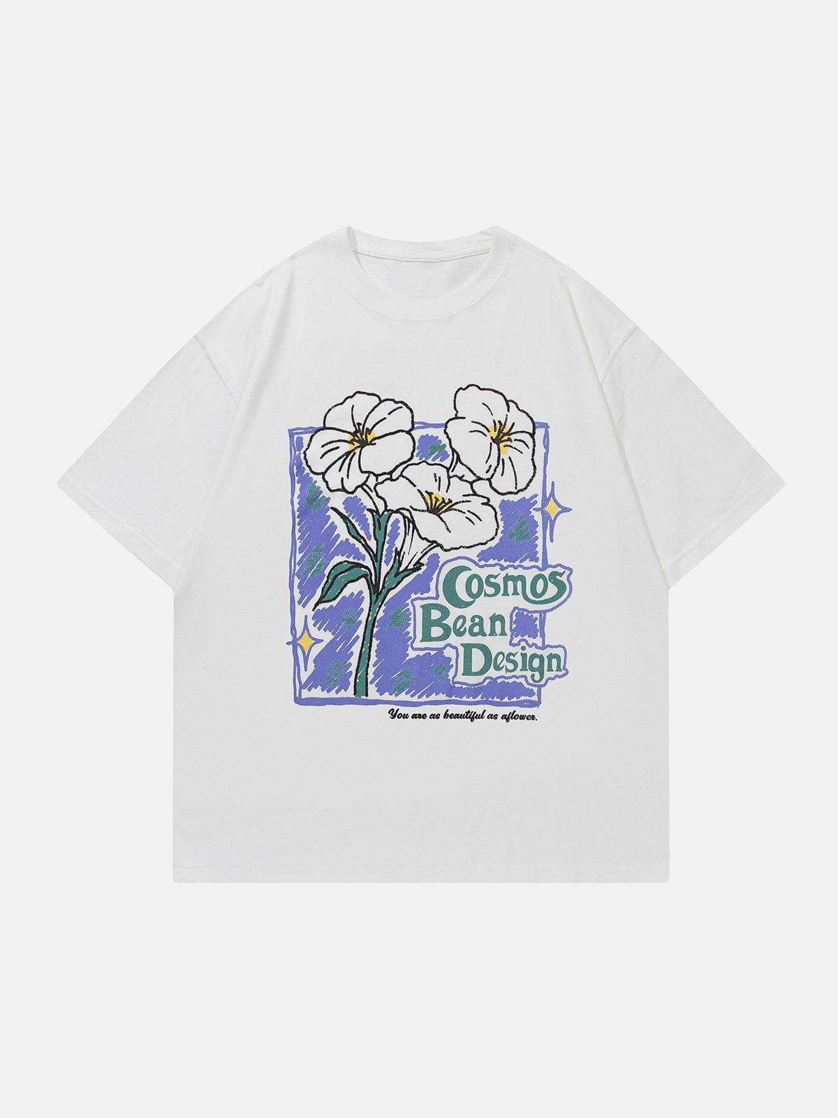 Sneakerland™ - Flower Print Tee - tntwear1