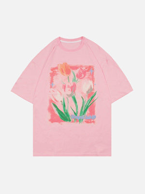 Sneakerland™ - Flowers Paint Tee - tntwear1