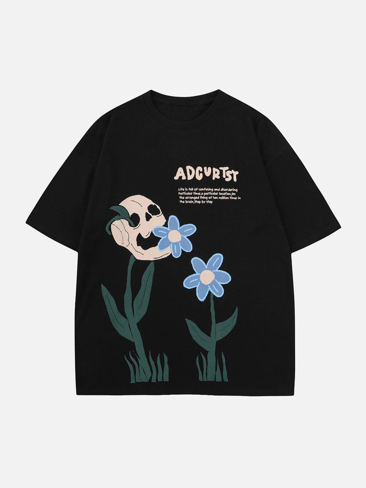 Sneakerland™ - Flowers Print Tee - tntwear1