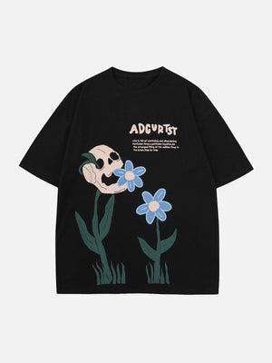 Sneakerland™ - Flowers Print Tee - tntwear1