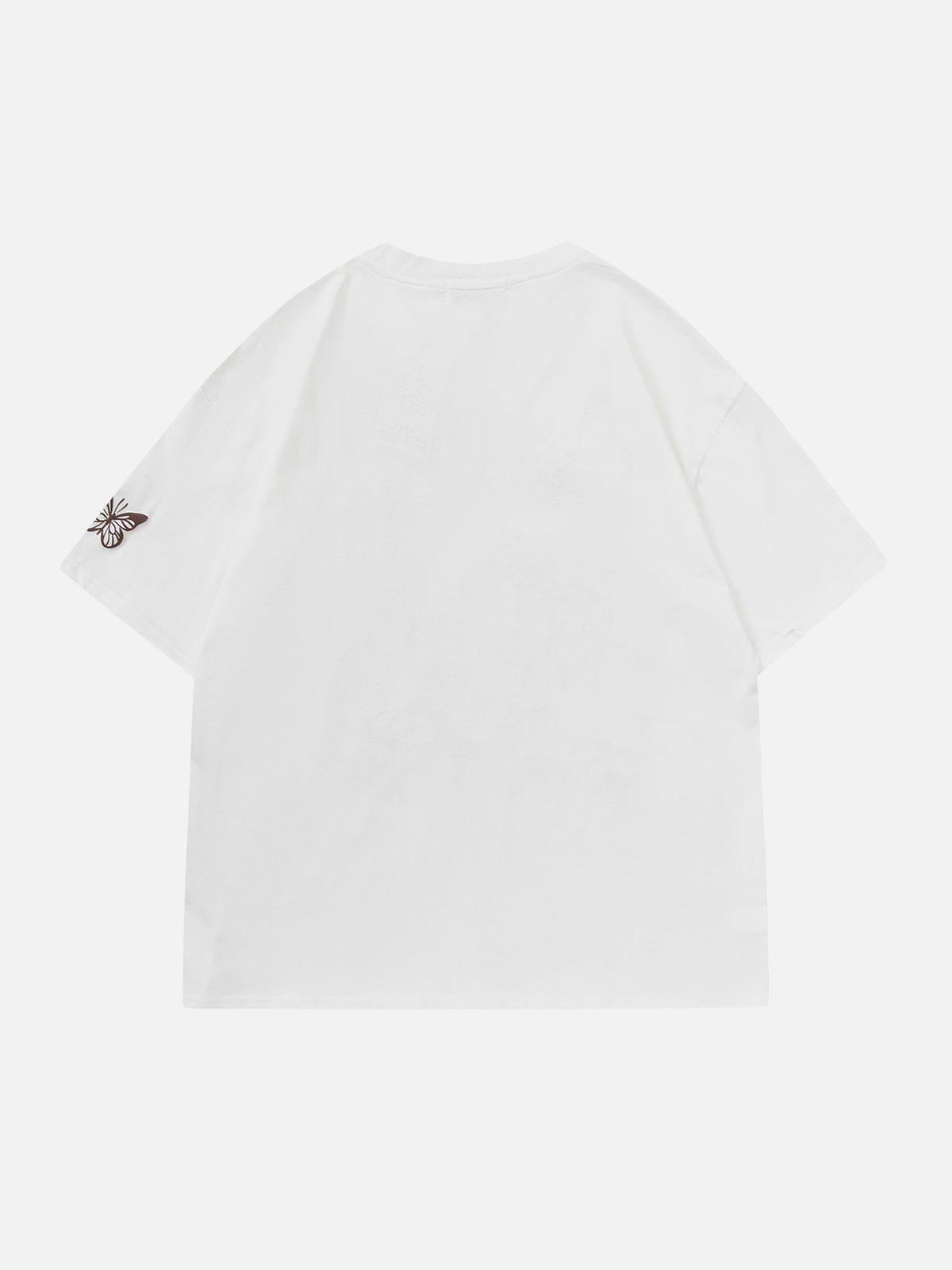 Sneakerland™ - Foam Printing Butterfly Cupid Tee - tntwear1