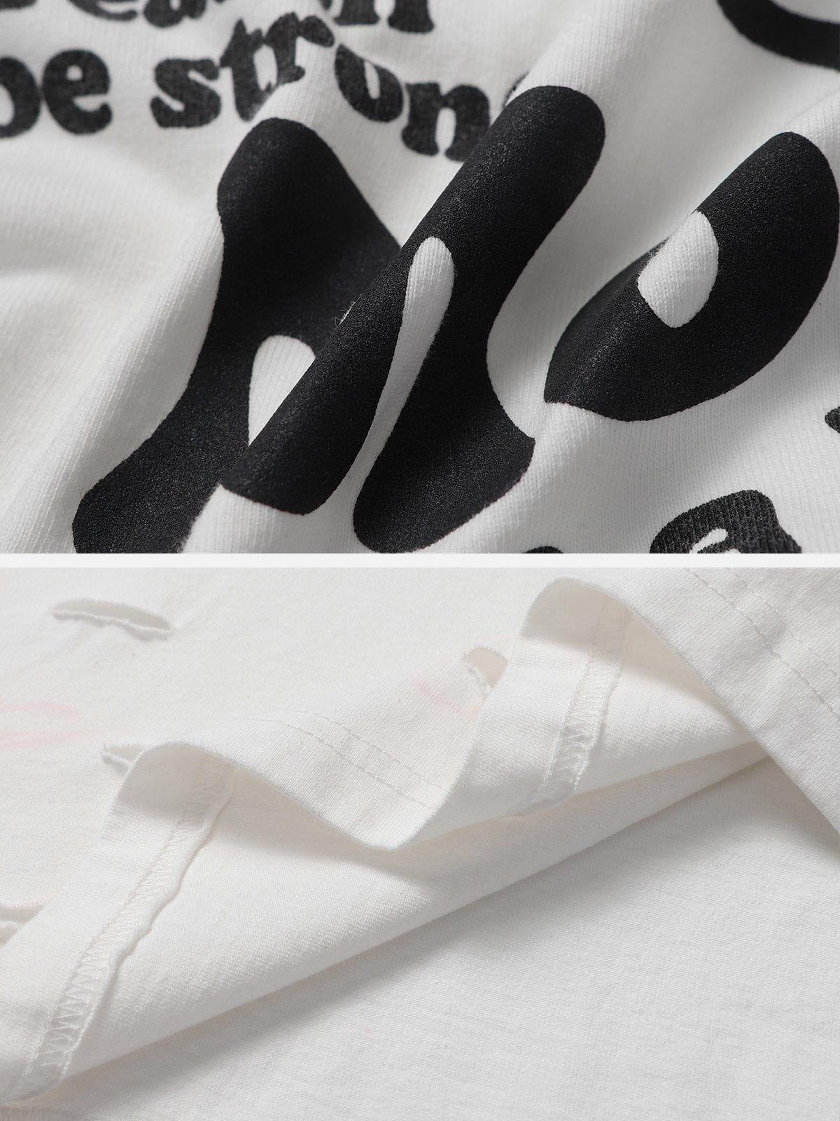 Sneakerland™ - Foam Printing Skeleton Elements Washed Tee - tntwear1