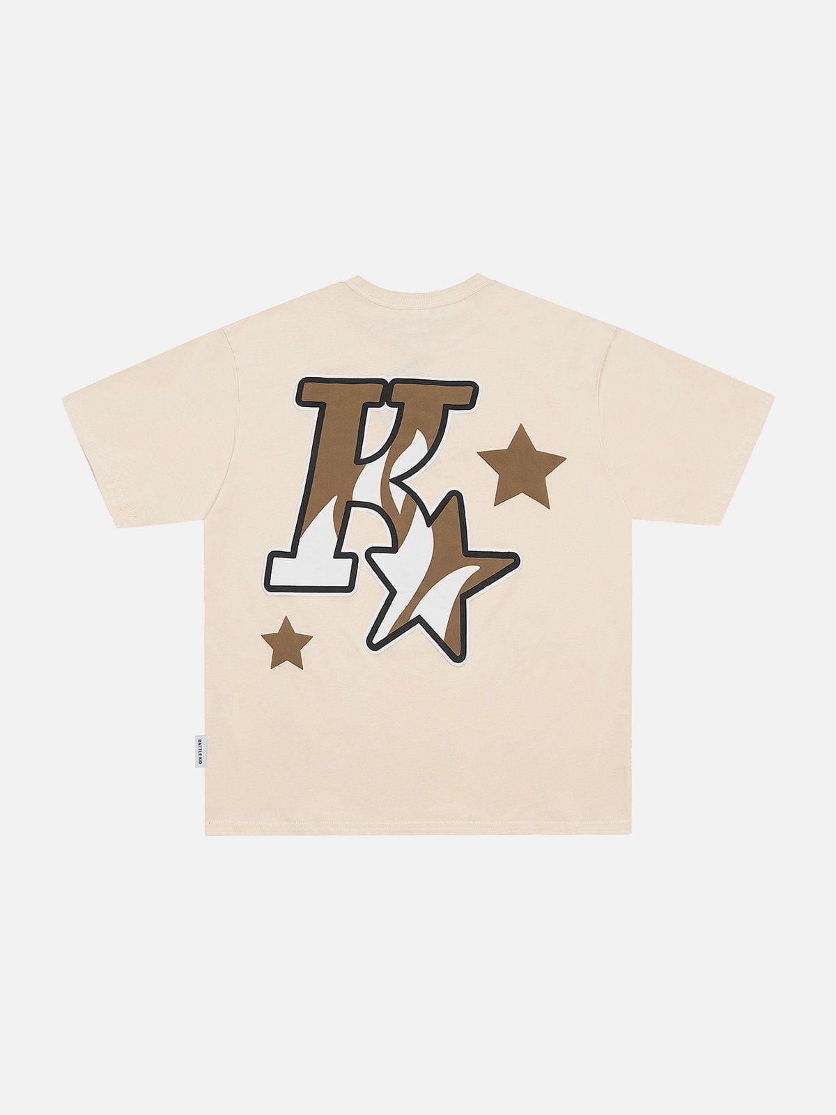 Sneakerland™ - Foam Printing Star Tee - tntwear1