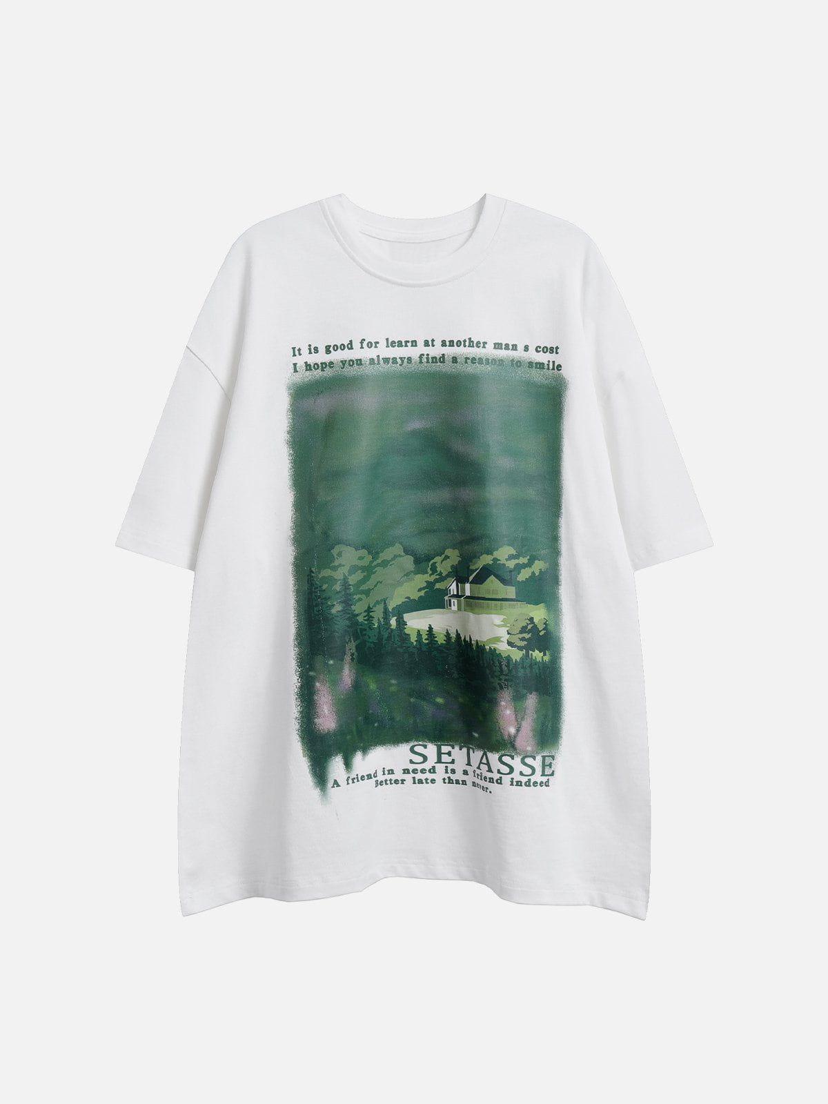 Sneakerland™ - Forest House Print Tee - tntwear1