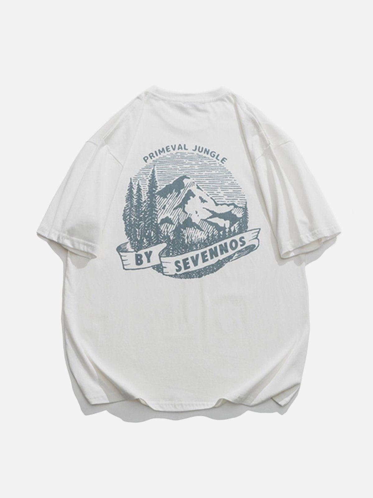 Sneakerland™ - Forests Mountains Print Tee - tntwear1