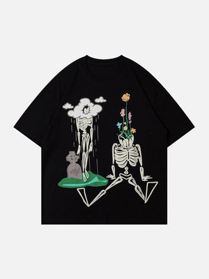 Sneakerland™ - Fun Skull Print Tee - tntwear1