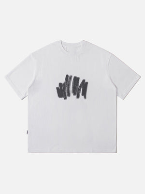 Sneakerland™ - Fuzzy Graffiti Print Tee - tntwear1