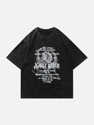 Sneakerland™ - Gothic Letter Print Tee - tntwear1