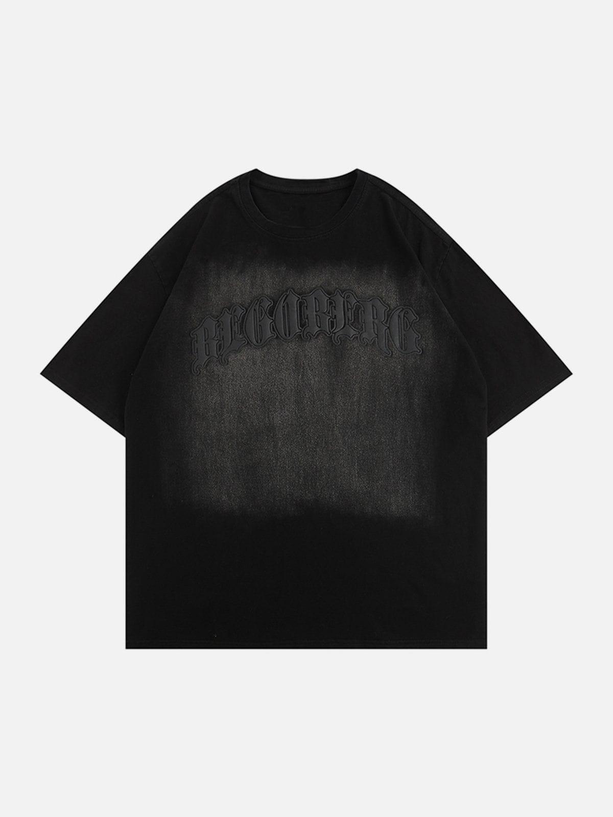 Sneakerland™ - Gothic Letter Washed Tee - tntwear1