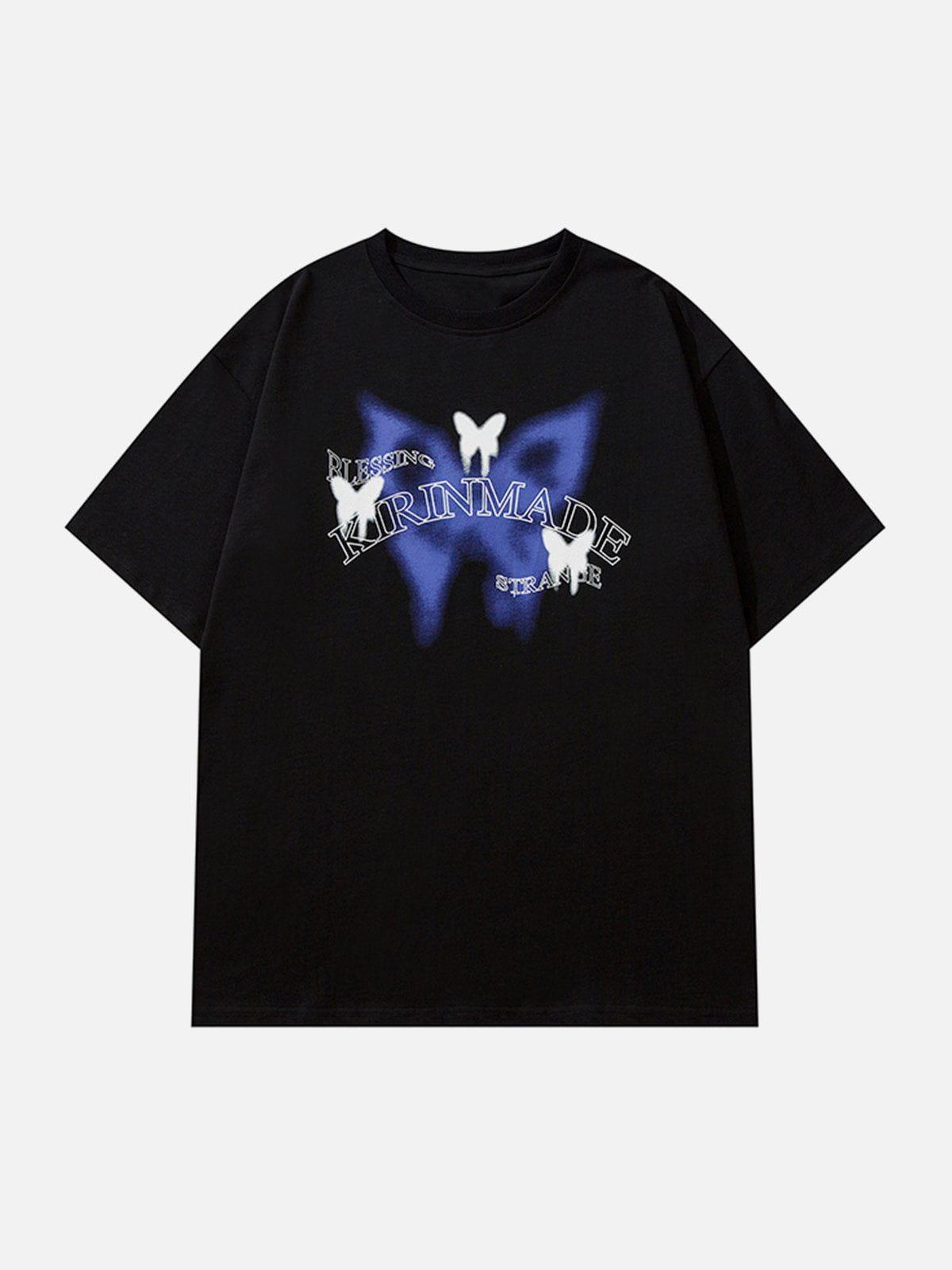 Sneakerland™ - Gradient Butterflies Graphic Tee - tntwear1