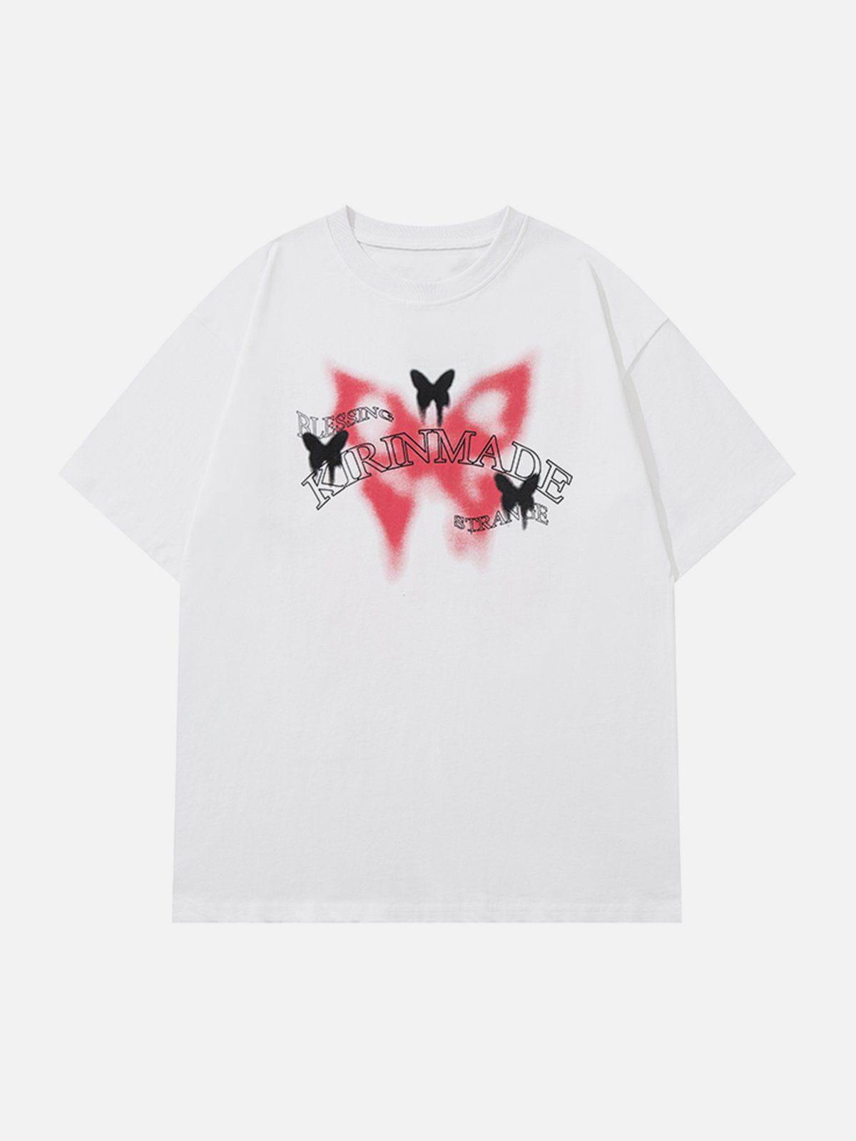 Sneakerland™ - Gradient Butterflies Graphic Tee - tntwear1