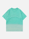 Sneakerland™ - Gradient Star Applique Embroidery Tee - tntwear1