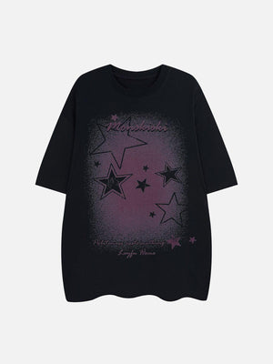 Sneakerland™ - Gradient Star Print Tee - tntwear1