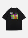 Sneakerland™ - Gradual Change Letter Print Tee - tntwear1