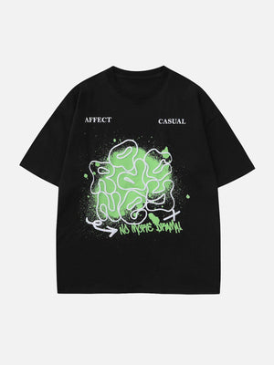 Sneakerland™ - Graffiti Elements Letter Printing Tee - tntwear1