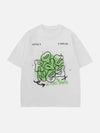 Sneakerland™ - Graffiti Elements Letter Printing Tee - tntwear1