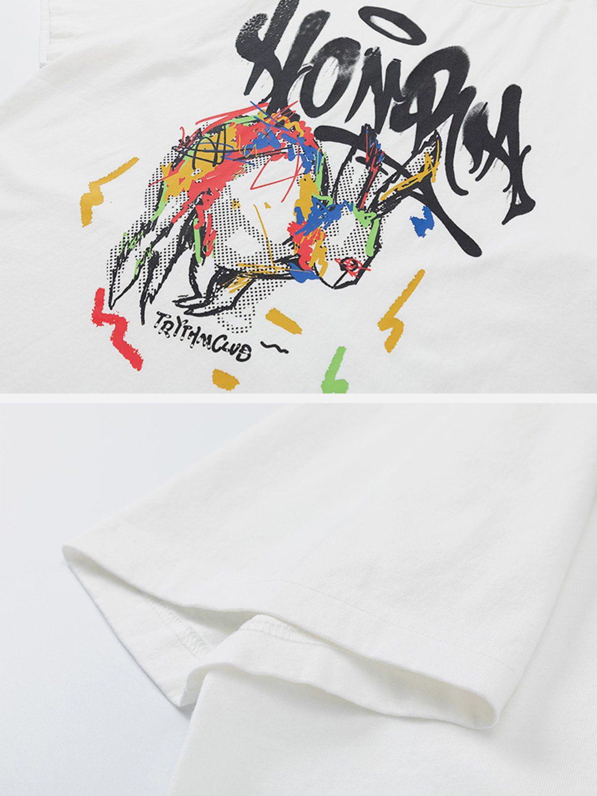 Sneakerland™ - Graffiti Print Tee - tntwear1