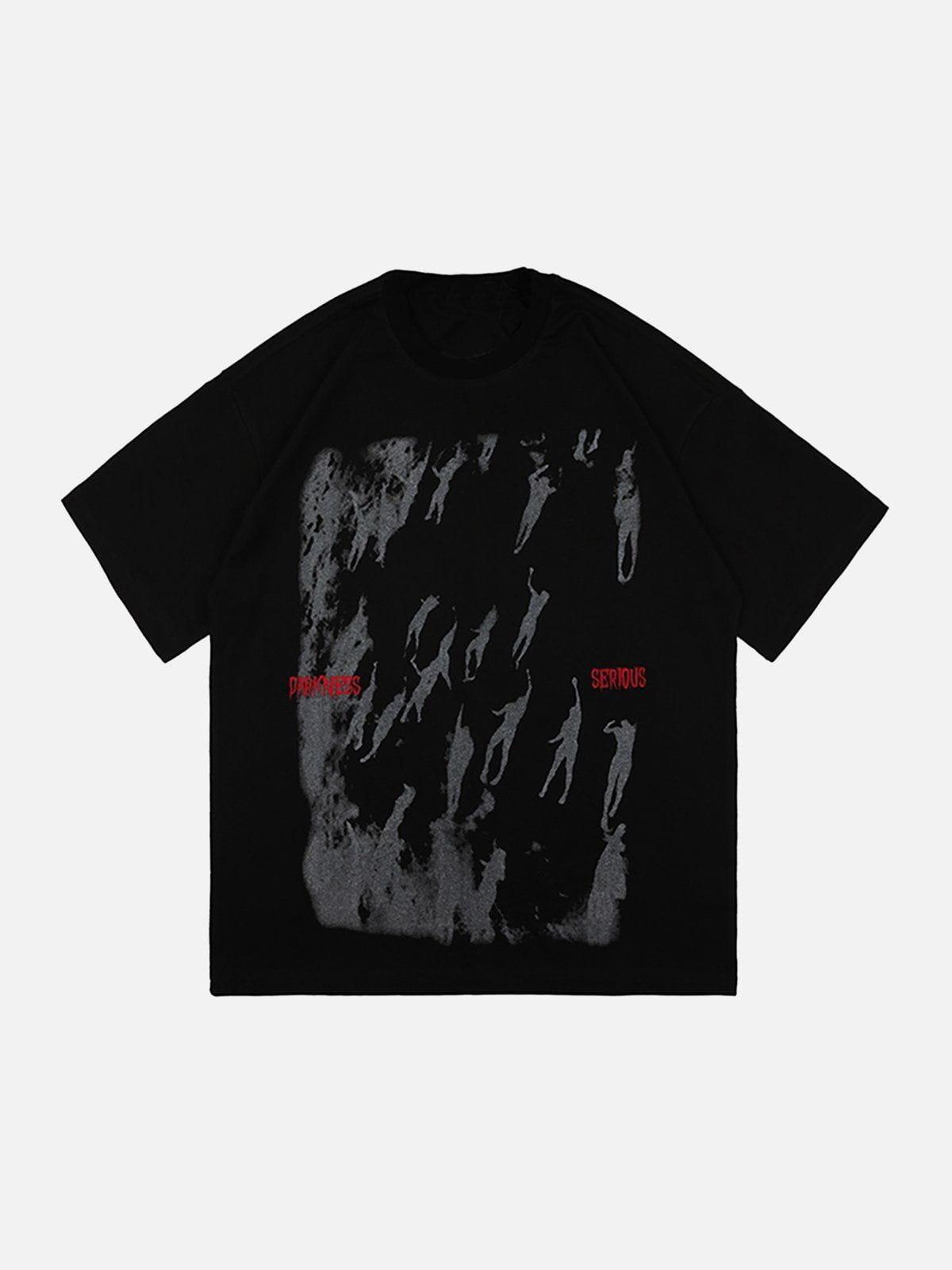 Sneakerland™ - Graffiti Silhouette Print Tee - tntwear1